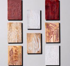 Nature Inspired Wall Plate Set of 8